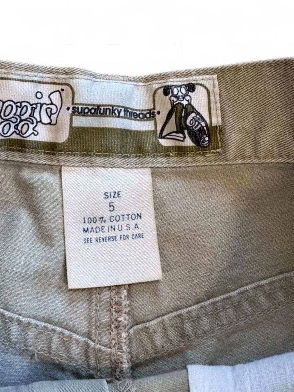 Vintage Buggirl skater rave cargo shorts
